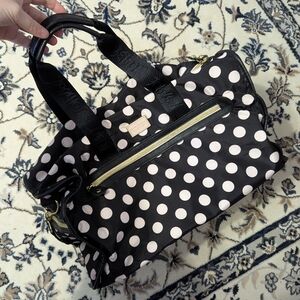 Betsey Johnson Black and White Polka Dot Bag